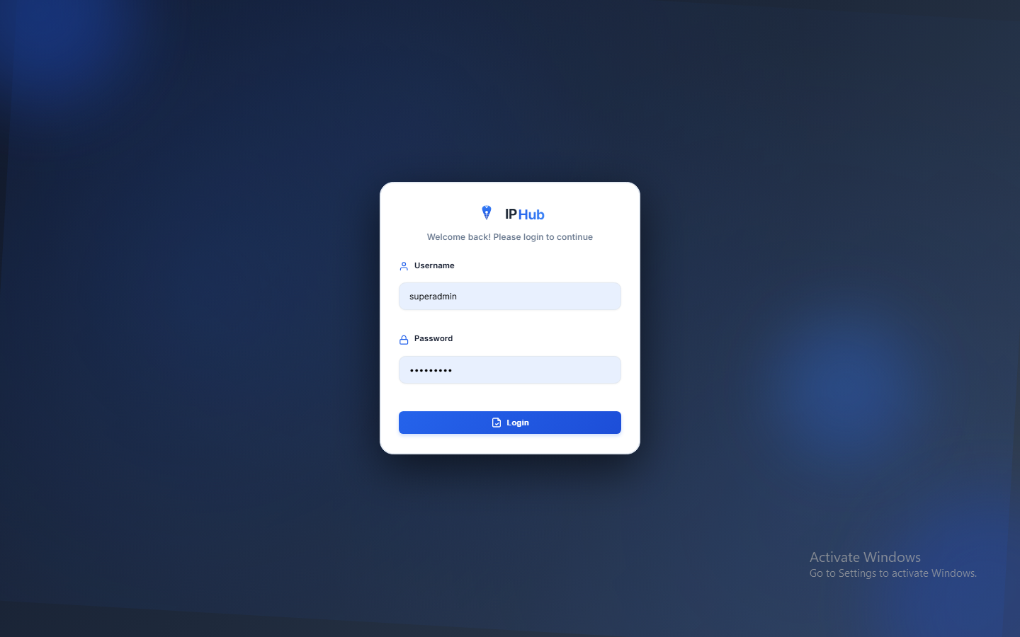 IPHub — IP Management System screenshot