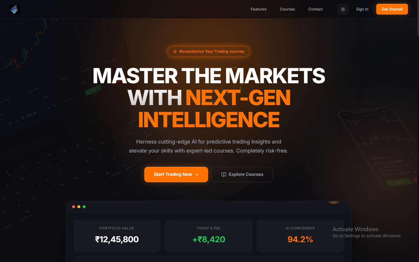 FinLMS — Learning & Paper Trading screenshot