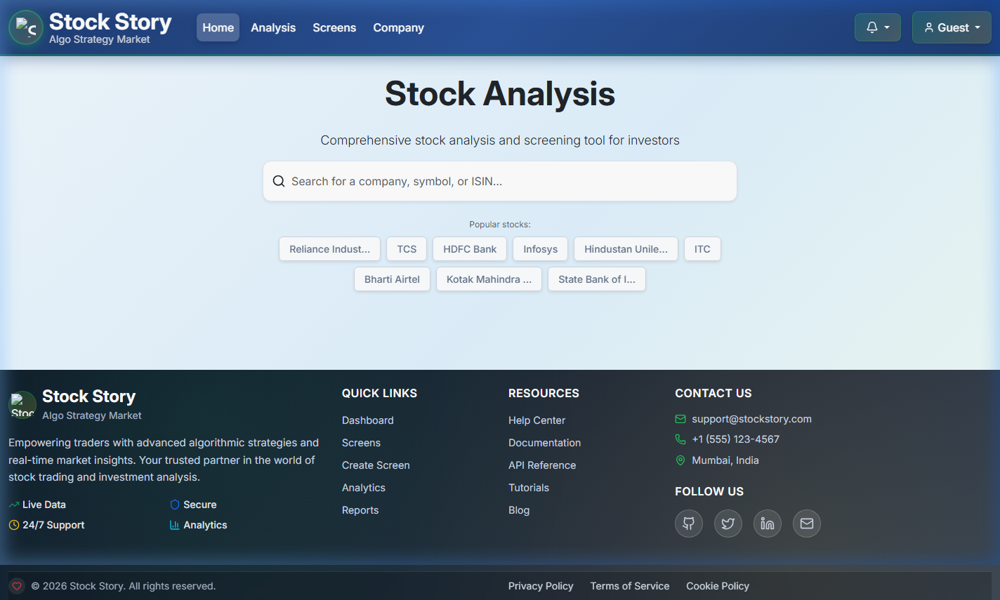 Stock Story — Smart Stock Scanner & Research screenshot
